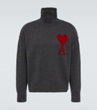 Ami Paris Ami de Cœur wool turtleneck sweater