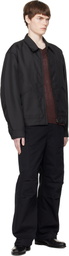 nanamica Black Polyester Twill Deck Jacket