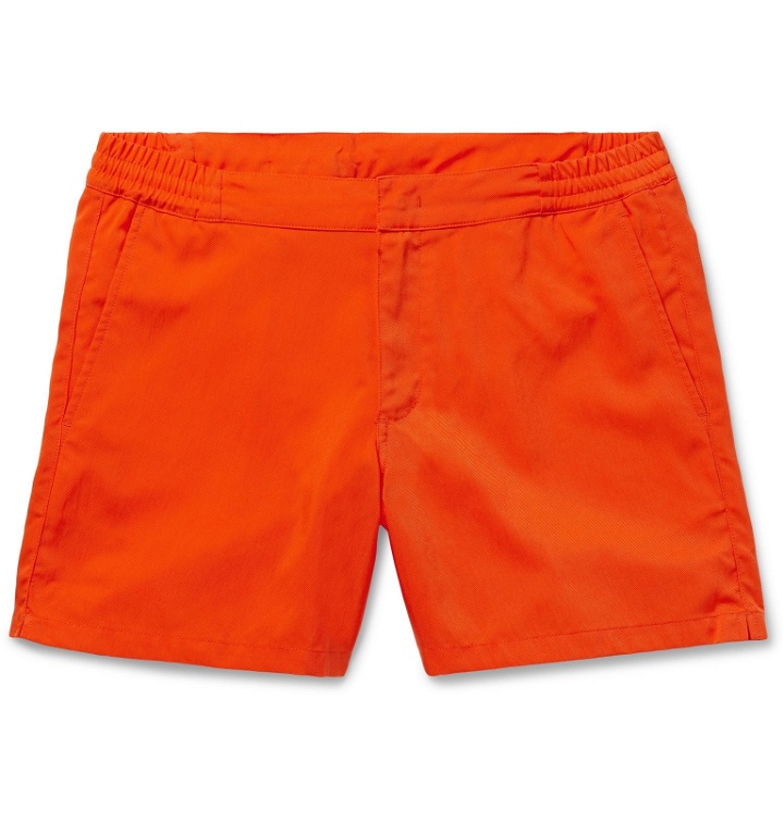 Photo: CDLP - Grand Hotel Tremezzo Aperitivo Mid-Length Swim Shorts - Orange