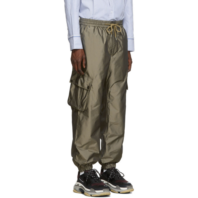 Feng Chen Wang Khaki Crocodile Cargo Pants Feng Chen Wang