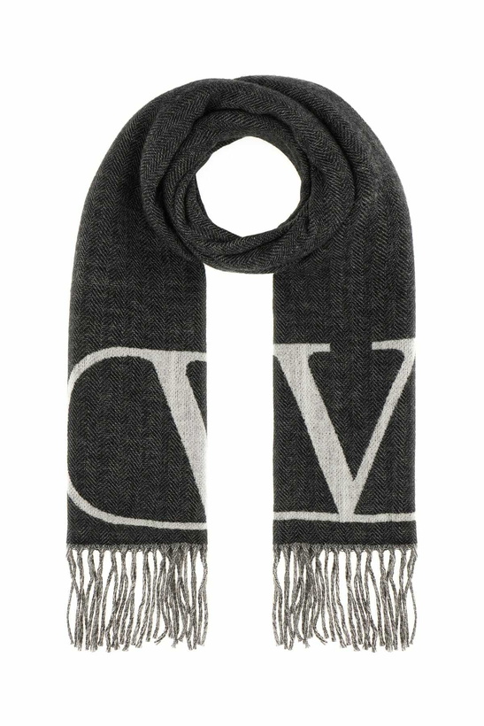 Photo: Valentino Garavani Embroidered Wool Blend Scarf