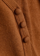Reformation Millie V-neck Fine-knit top Brown