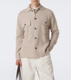 Allude Knitted wool and cashmere cardigan