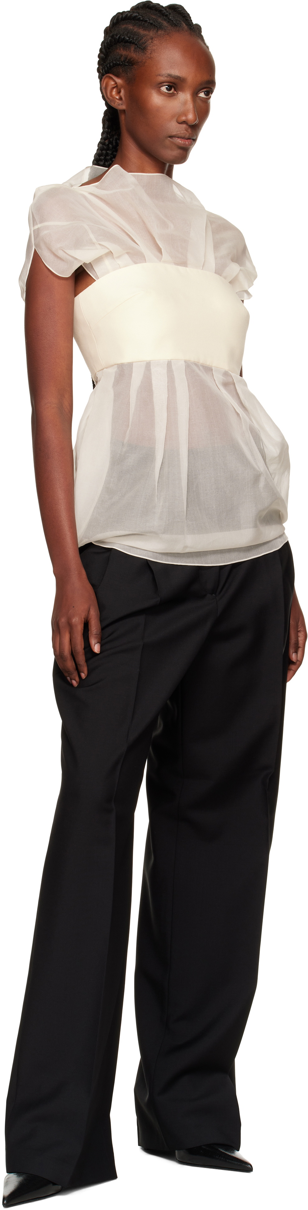 GIA STUDIOS White Moon Beam Blouse