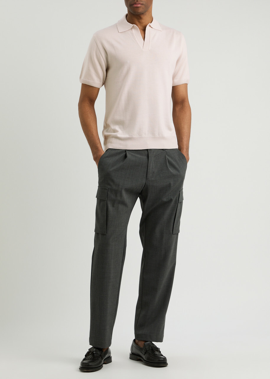 Aurélien Wool Polo Shirt Ecru