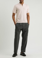 Aurélien Wool Polo Shirt Ecru