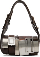 HODAKOVA Brown Buckle Baguette Bag
