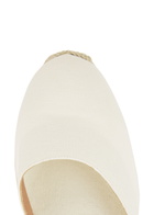 Castañer Carina 80 Canvas Wedge Espadrilles White