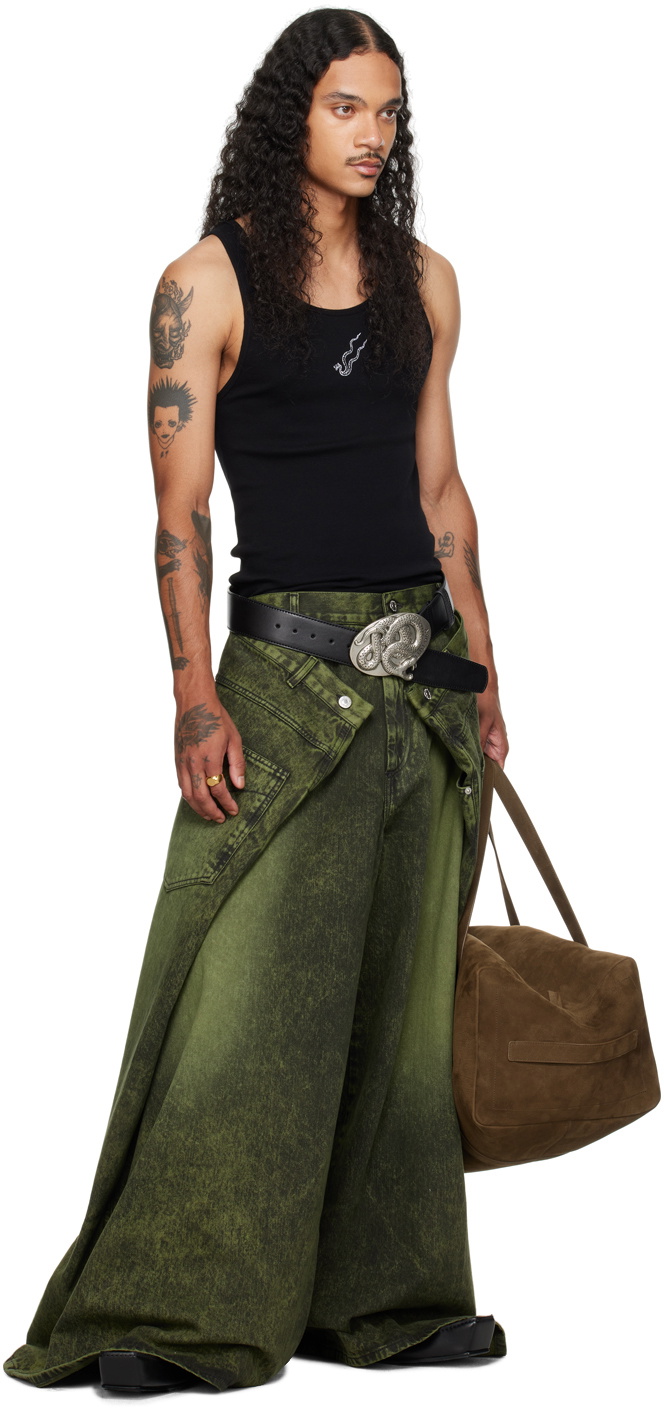 LU'U DAN Green CLOT Edition MAXI X MAXI X MAXI Jeans LU'U DAN