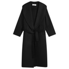 Róhe Women's Signature Double-Faced Scarf Coat With Belt in Black
