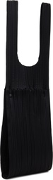 PLEATS PLEASE ISSEY MIYAKE Black Pleats Bridge Tote