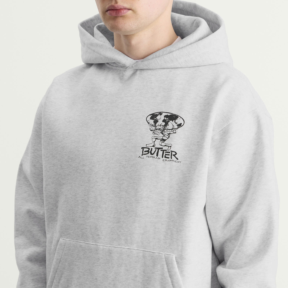 Butter Goods Men's Terrain Hoodie in Ash