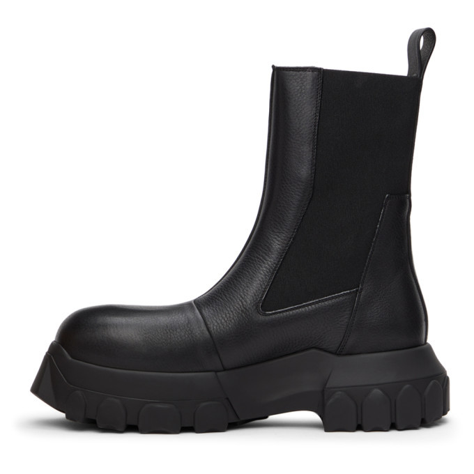 Rick Owens Black Beetle Bozo Tractor Boots Rick Owens