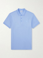 Burberry - Eddie Ekd Cotton Polo Shirt - Blue