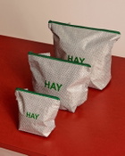HAY Candy Mono Wash Bag Grey Mens Small Bag