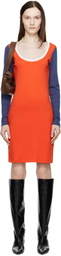 Saks Potts Blue & Red Elo Minidress