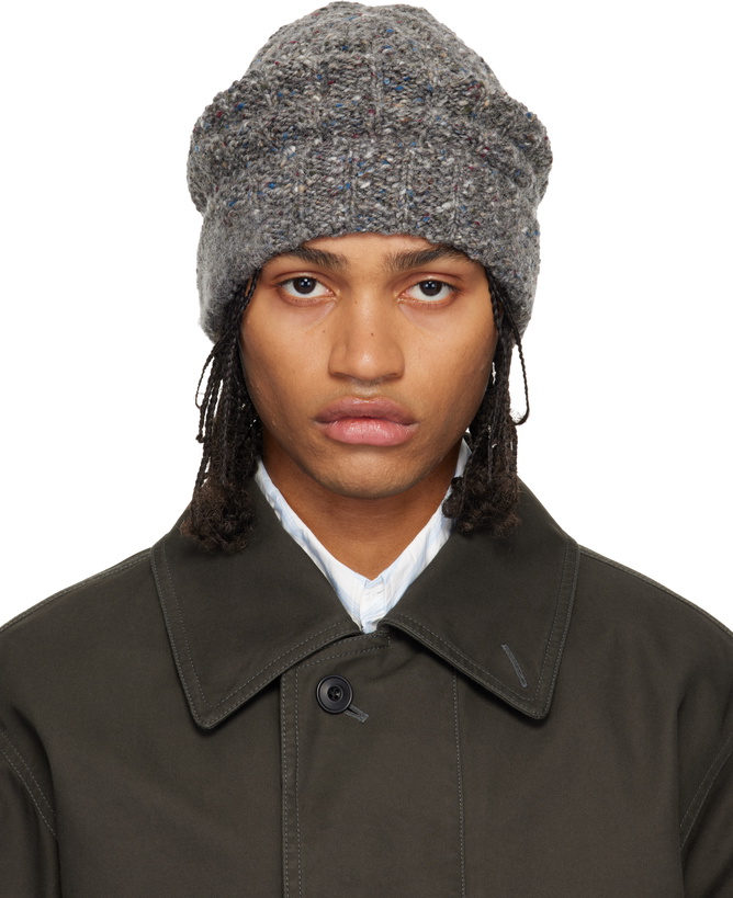 Photo: Maison Margiela Gray Rib-Knit Beanie
