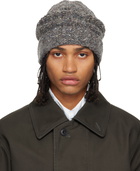 Maison Margiela Gray Rib-Knit Beanie