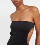 Saint Laurent Strapless cutout swimsuit