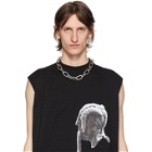 Rick Owens Silver Easy Choker Necklace