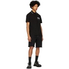Versace Jeans Couture Black Institutional Logo Patch Polo