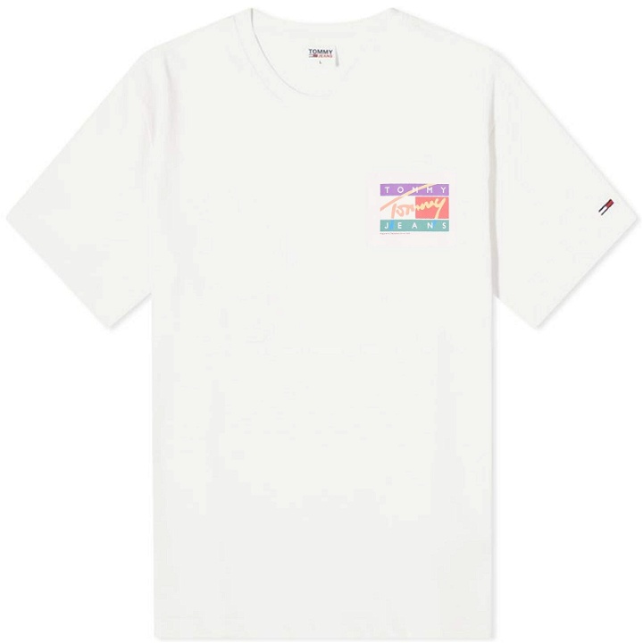 Photo: Tommy Jeans Men's Signature Pop Flag T-Shirt in White