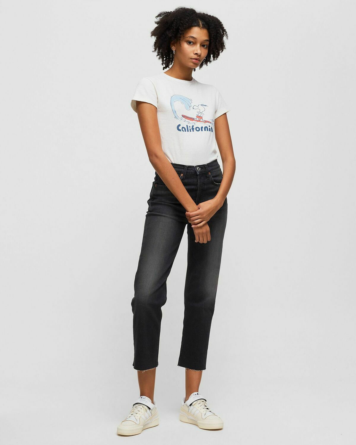 Re/Done 70 S Stove Pipe Grey Womens Jeans Re/Done