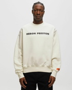 Heron Preston This Is Not Crewneck Beige - Mens - Sweatshirts