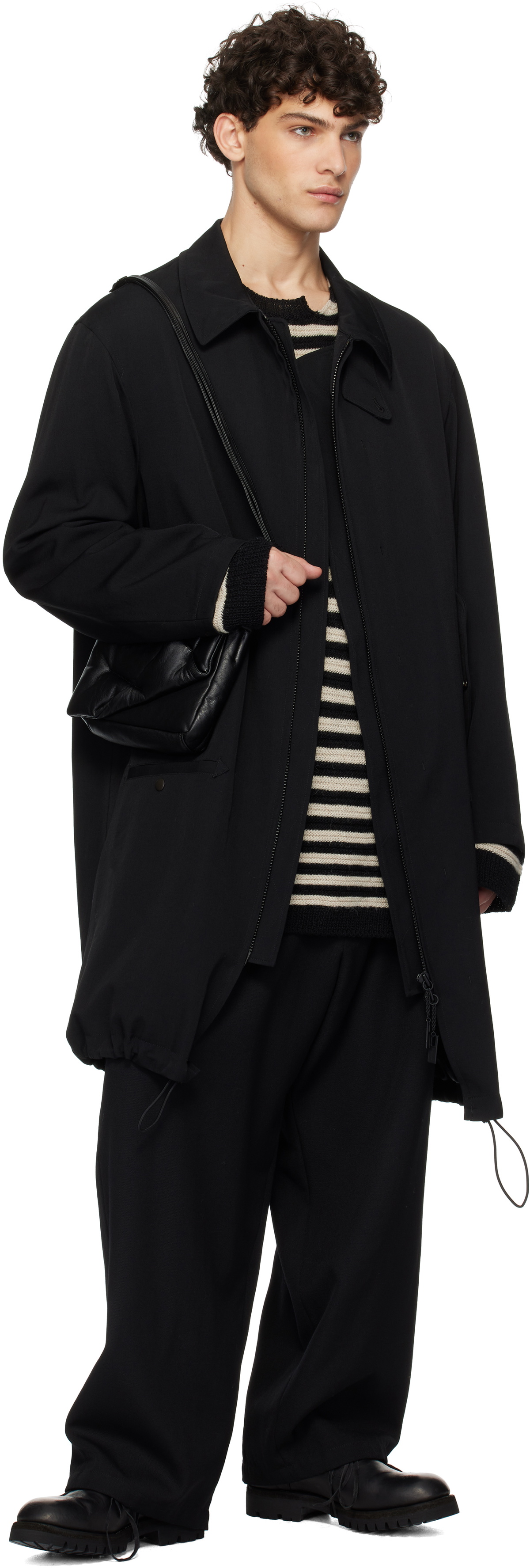 YOHJI YAMAMOTO Black Fluffy S Bag