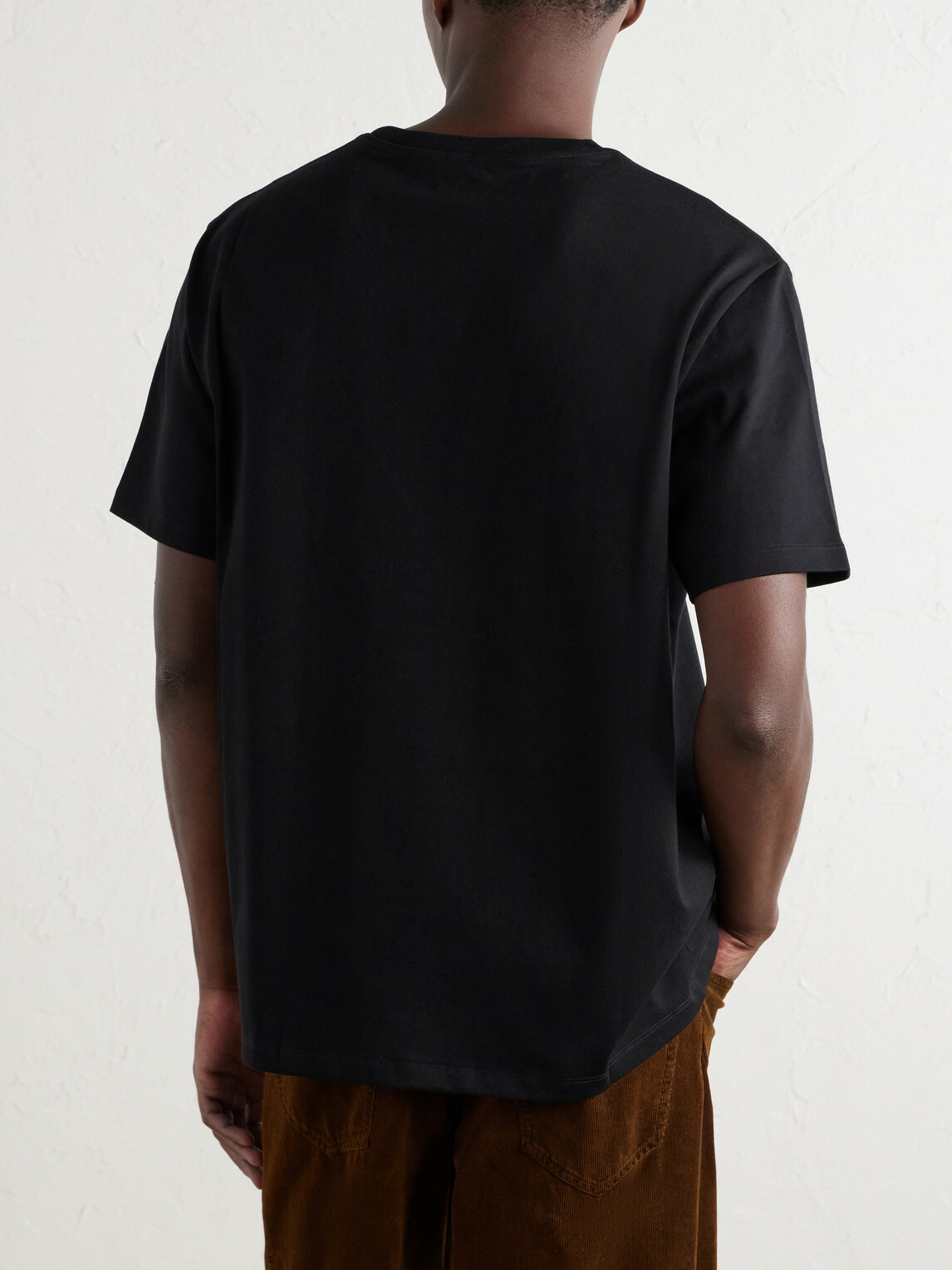 LOEWE - Anagram-Embroidered Cotton-Jersey T-Shirt - Black