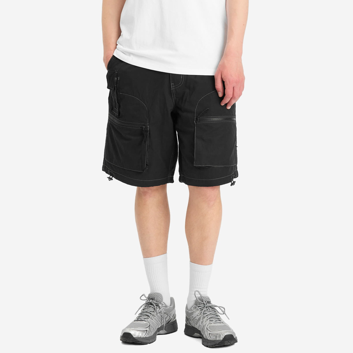 Pleasures Men's Raider Cargo Shorts in Black