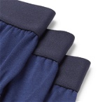 Orlebar Brown - Three-Pack Stretch-Cotton Briefs - Blue