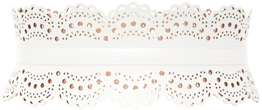 ALAÏA White 1992 Vienne Corset Belt