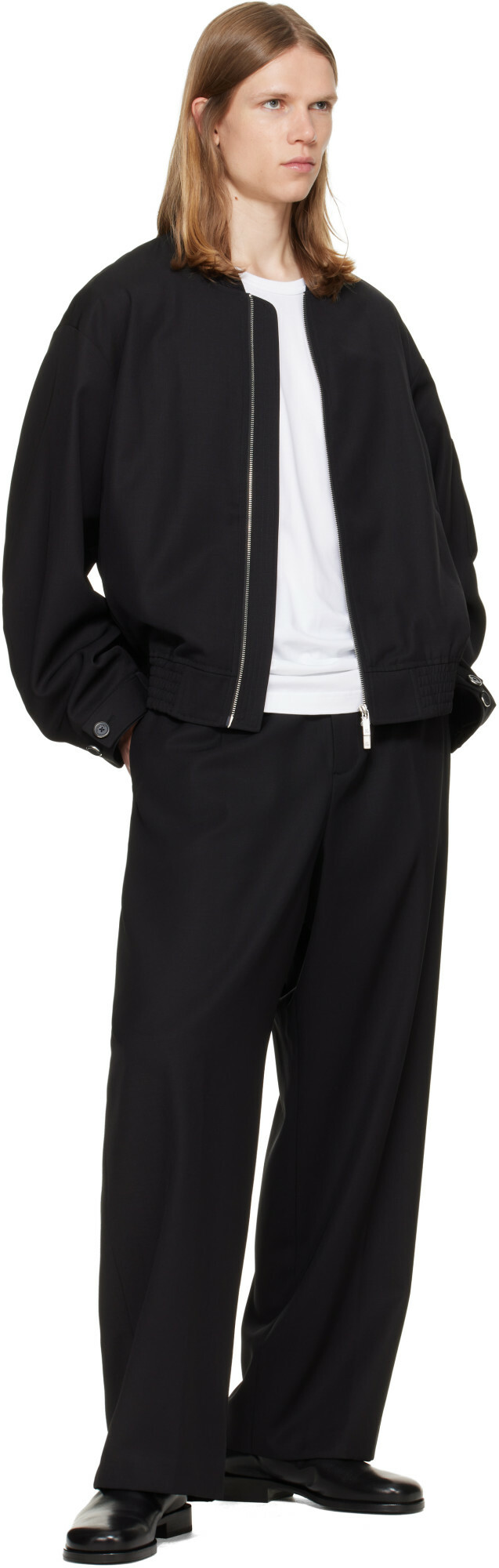 Helmut Lang Black Wardrobe Pull-On Trousers