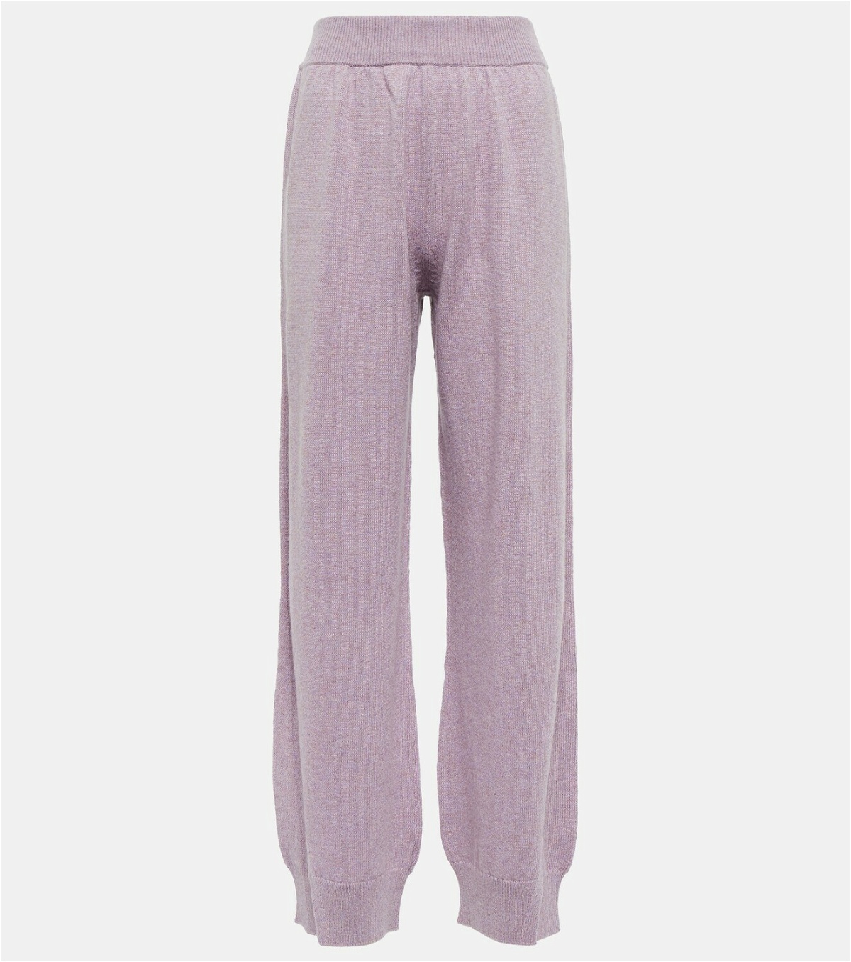 Barrie High-rise cashmere knit sweatpants