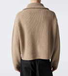 Studio Nicholson Ribbed-knit wool zip-up sweater