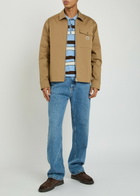 Moncler Logo Stretch-cotton Overshirt Sand