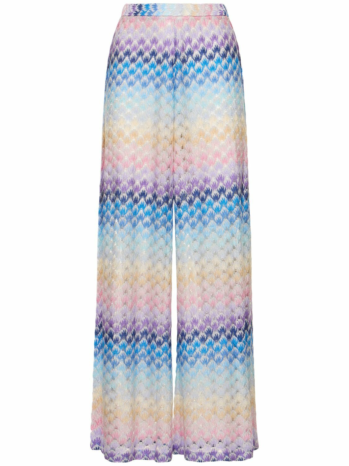 MISSONI - Lurex Knit Wide Pants Missoni