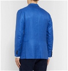 Kiton - Azure Slim-Fit Unstructured Cashmere, Linen and Silk-Blend Blazer - Blue