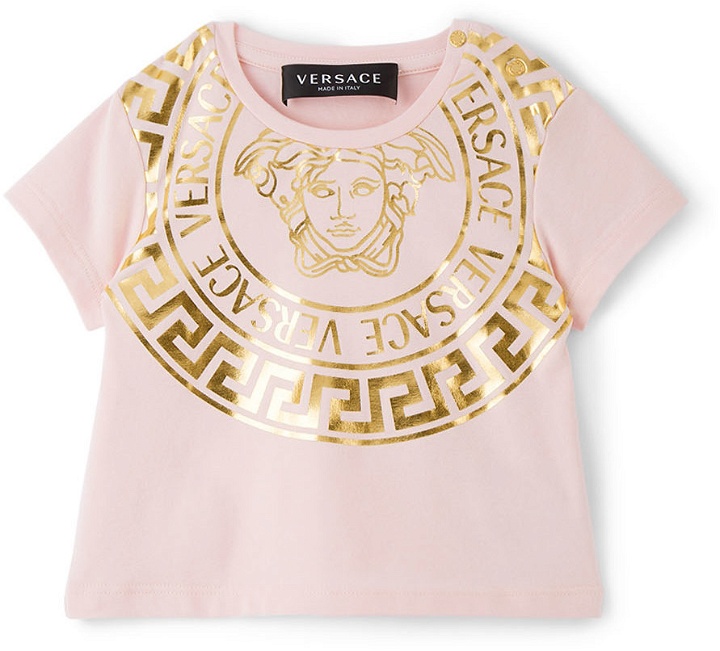 Photo: Versace Baby Pink & Gold Medusa T-Shirt