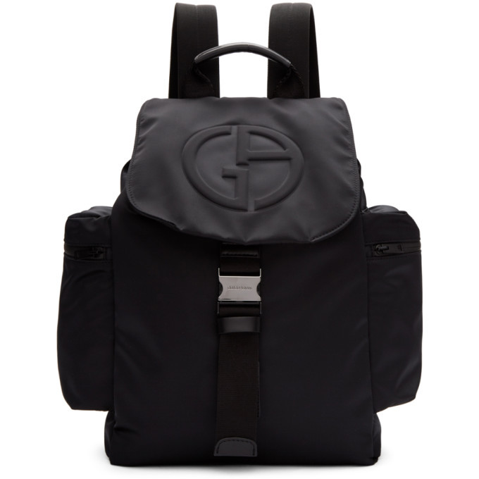 Photo: Giorgio Armani Black Satin Backpack