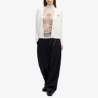 Casablanca Women's Column Stitch Cardigan in White
