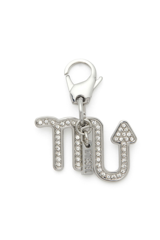 Photo: Diesel Metal Scorpio charm with rhinestones - Charms and Keyrings - Unisex - Silver