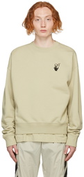 Off-White Beige Bubble Arrows Sweatshirt