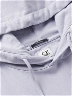 C.P. Company - Logo-Appliquéd Cotton-Jersey Hoodie - Purple
