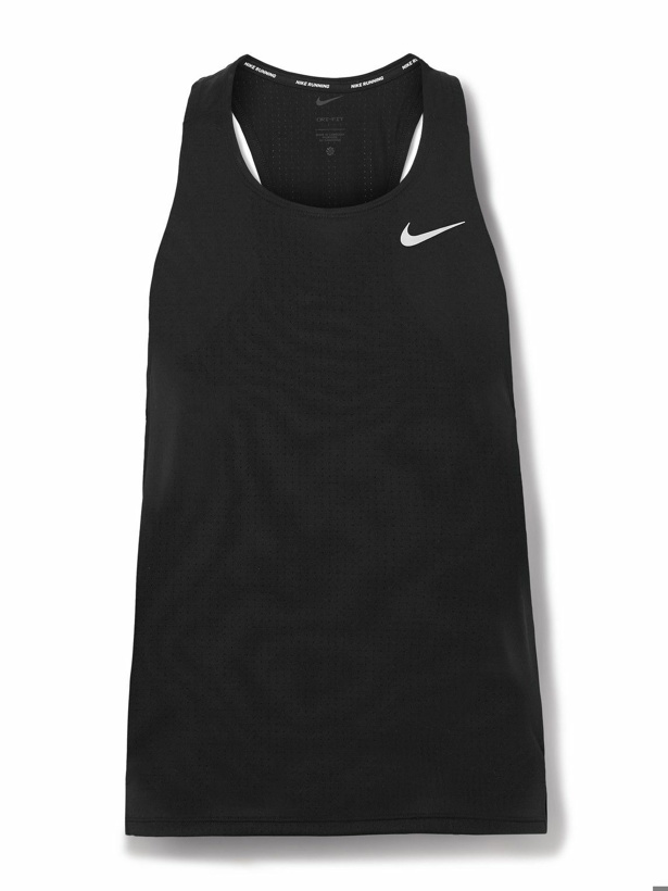 Photo: Nike Running - Dri-FIT Mesh Running Tank Top - Black