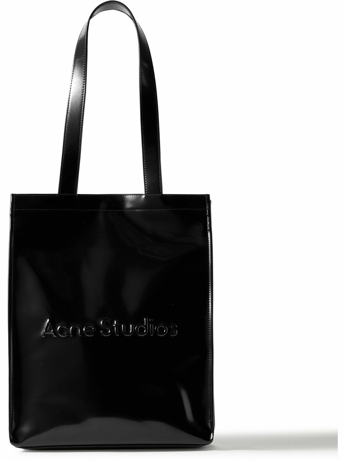 Acne Studios - Logo-Embossed Faux Glossed-Leather Tote Bag Acne Studios