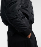 Bottega Veneta Intrecciato leather-trimmed blouson jacket