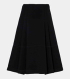 Marni Tiered cotton-blend midi skirt