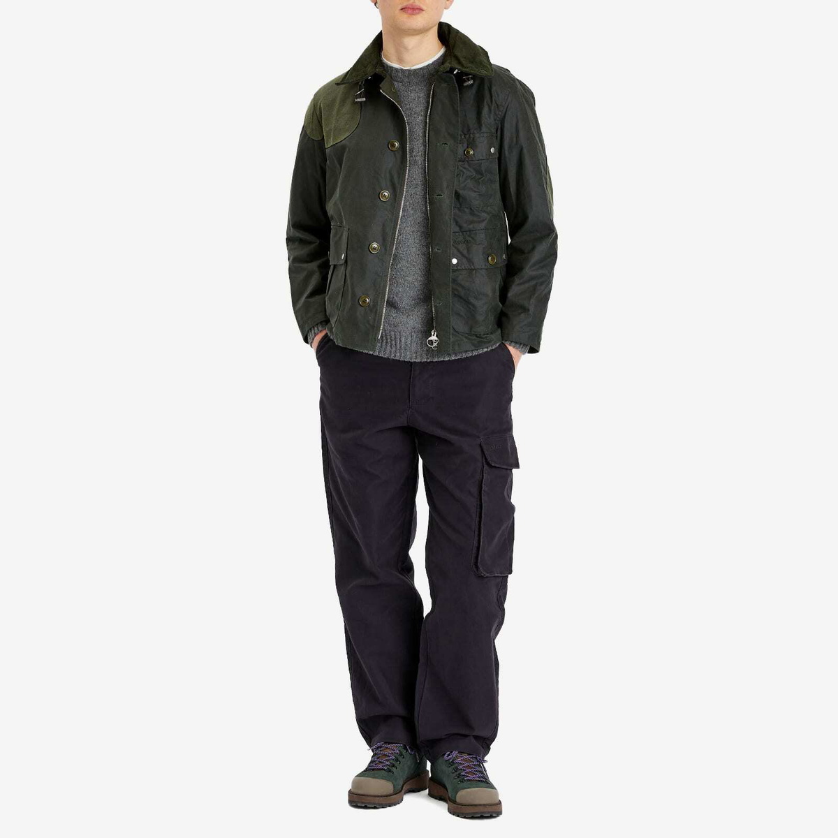 Barbour Men's Heritage+ Jungle Sateen Trousers in Navy
